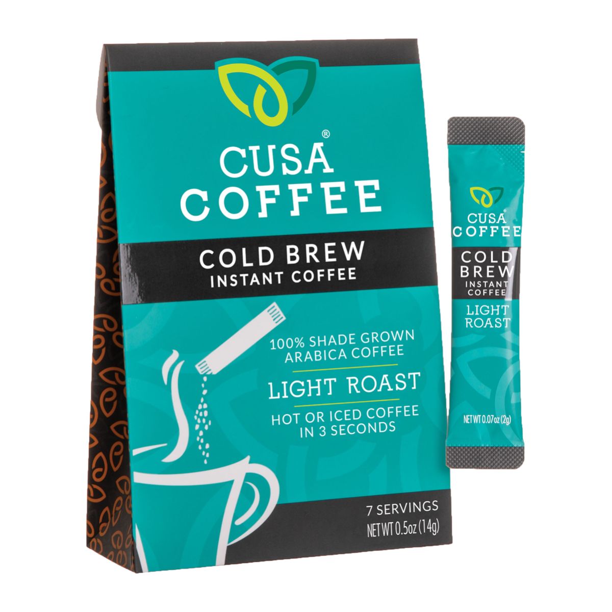 CUSA TEA: Cold Brew Instant Light Roast Coffee, 0.5 oz - #tag1# - #tag2#