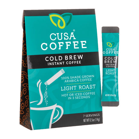 CUSA TEA: Cold Brew Instant Light Roast Coffee, 0.5 oz - #tag1# - #tag2#