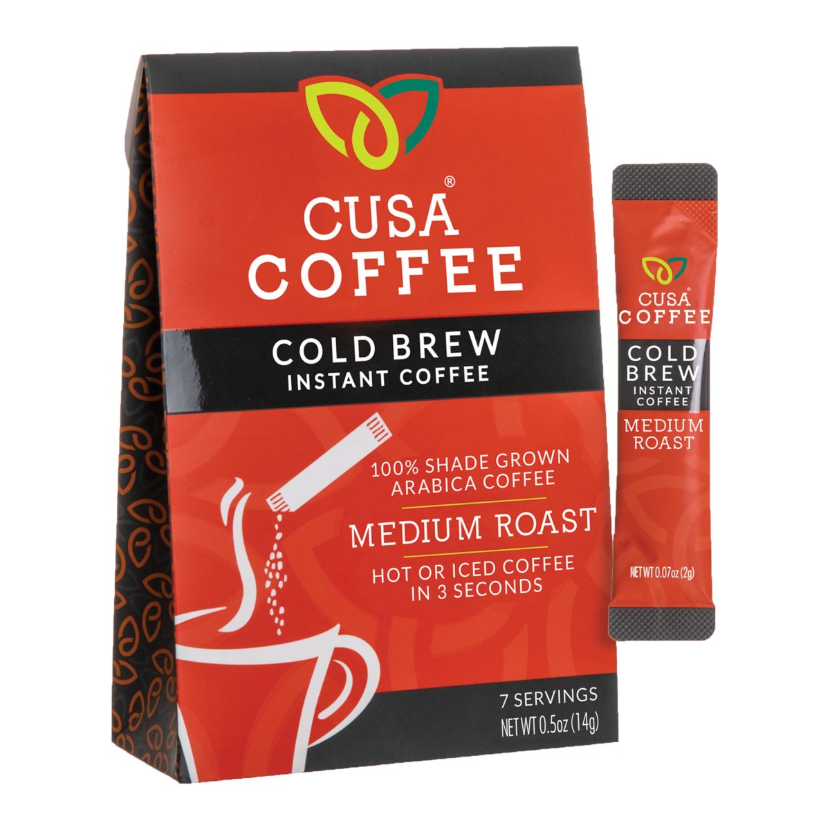 CUSA TEA: Cold Brew Instant Medium Roast Coffee, 0.5 oz - #tag1# - #tag2#