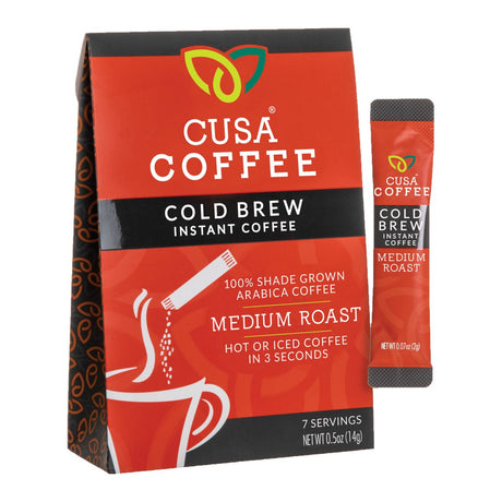CUSA TEA: Cold Brew Instant Medium Roast Coffee, 0.5 oz - #tag1# - #tag2#