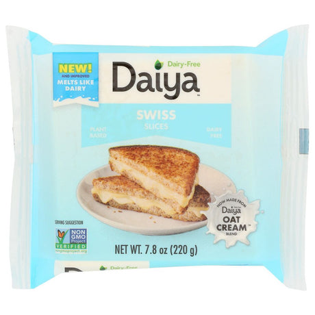 DAIYA: Dairy Free Swiss Style Cheese Slices, 7.8 oz - #tag1# - #tag2#