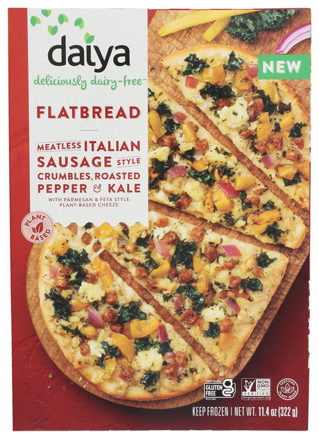 DAIYA: Meatless Italian Sausage Style Crumbles Roasted Pepper & Kale Flatbread, 11.4 oz - #tag1# - #tag2#