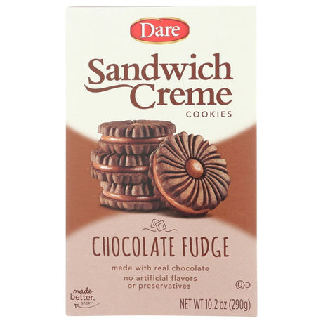 DARE: Sandwich Creme Chocolate Fudge Cookies, 10.2 oz - Sunshine Co Op. - #tag1# - #tag2# - #tag3# - #tag4#