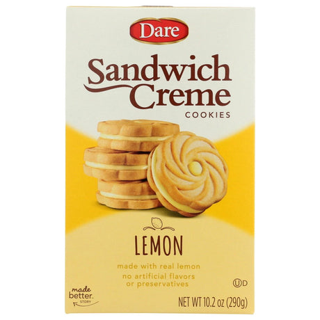 DARE: Sandwich Creme Lemon Cookies, 10.2 oz - Sunshine Co Op. - #tag1# - #tag2# - #tag3# - #tag4#