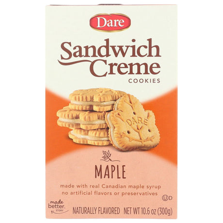 DARE: Sandwich Creme Maple Cookies, 10.6 oz - Sunshine Co Op. - #tag1# - #tag2# - #tag3# - #tag4#