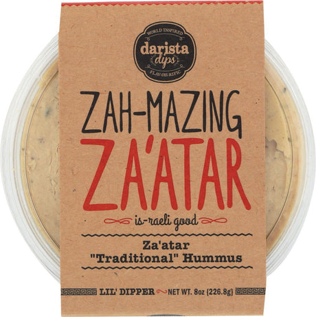 DARISTA DIPS: Za Atar Traditional Hummus, 8 oz - #tag1# - #tag2#