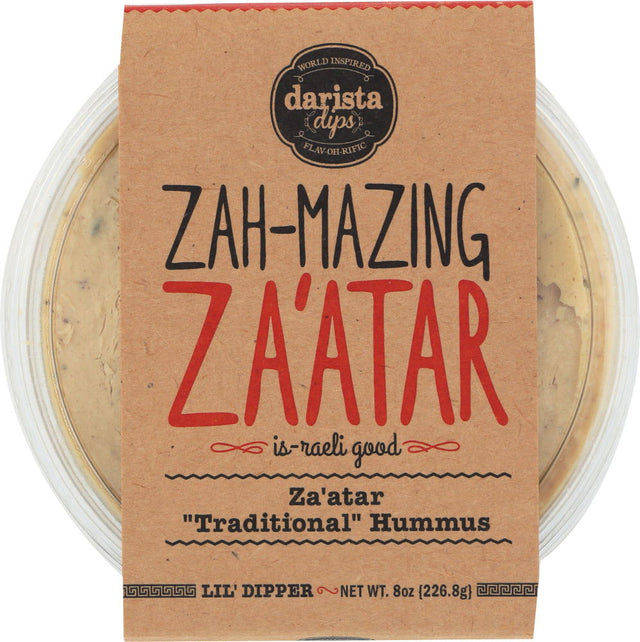 DARISTA DIPS: Za Atar Traditional Hummus, 8 oz - #tag1# - #tag2#