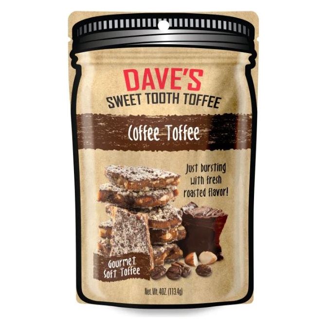 DAVES SWEET TOOTH: Coffee Toffee, 4 oz - #tag1# - #tag2#