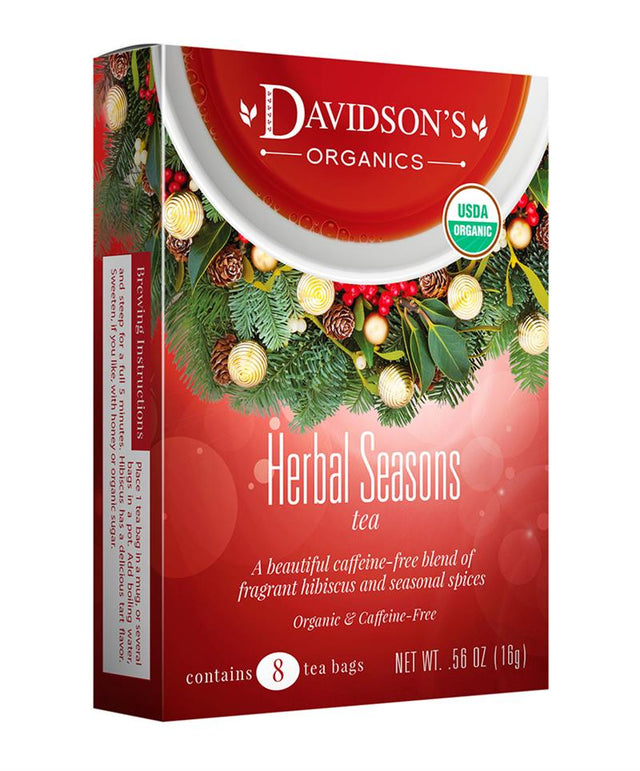 DAVIDISONS: Herbal Seasons Tea 8 Tea Bags, 0.56 oz - #tag1# - #tag2#