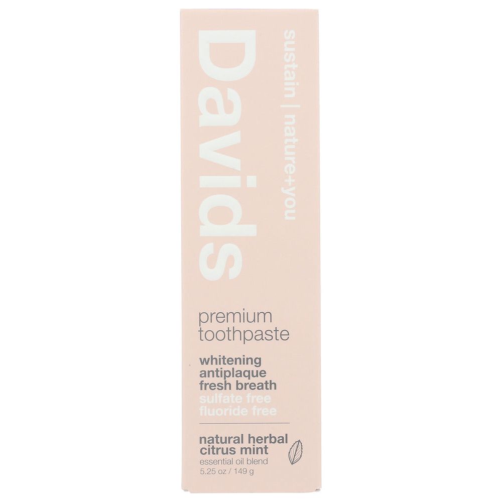 DAVIDS: Toothpst Prm Herb Cit Mnt, 5.25 OZ - #tag1# - #tag2#