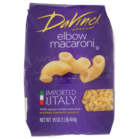 DAVINCI: Elbow Macaroni Pasta, 16 oz - #tag1# - #tag2#