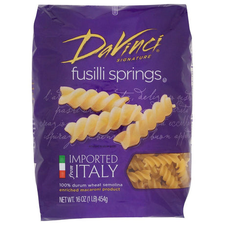 DAVINCI: Fusilli Springs Pasta, 16 oz - #tag1# - #tag2#