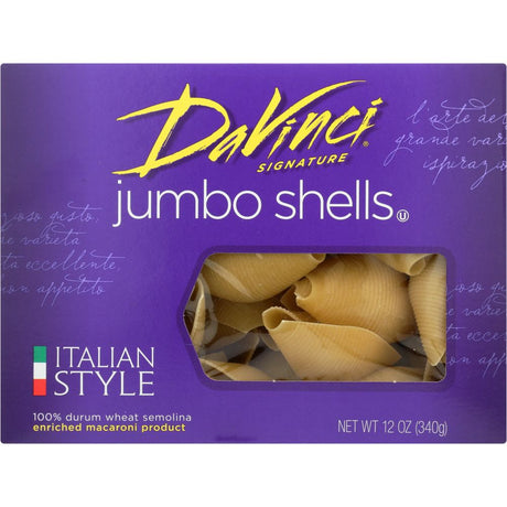 DAVINCI: Jumbo Shell Pasta, 12 oz - #tag1# - #tag2#