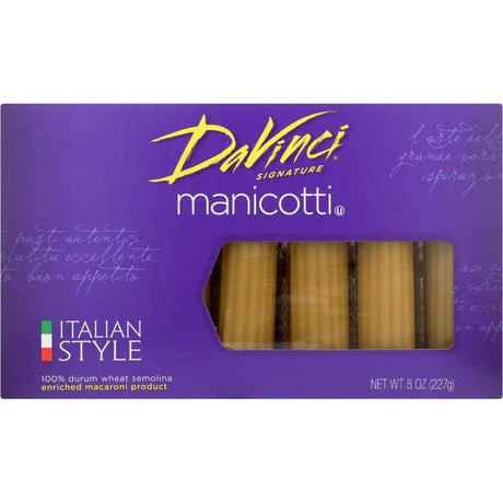 DAVINCI: Manicotti Cannelloni Pasta, 8 oz - #tag1# - #tag2#