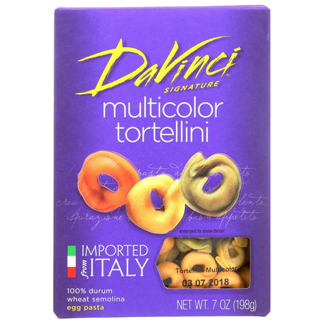 DAVINCI: Multicolor Tortellini Pasta, 7 oz - #tag1# - #tag2#