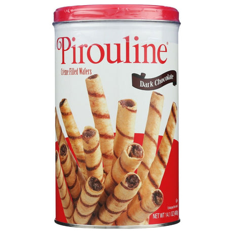 DEBEUKELAER: Pirouline Dark Chocolate Rolled Wafers, 14.1 oz - Sunshine Co Op. - #tag1# - #tag2# - #tag3# - #tag4#