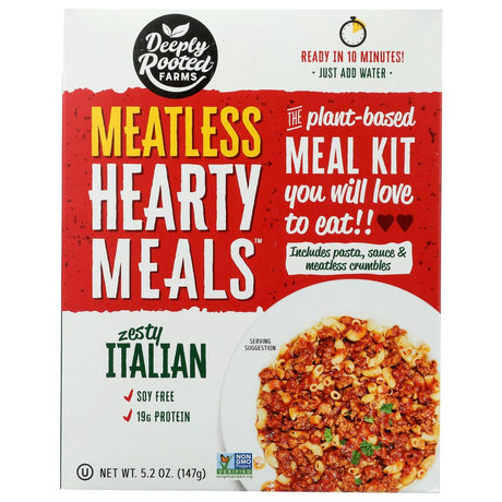 DEEPLY ROOTED: Hearty Meals Zesty Italian Pasta Bowl, 5.2 oz - #tag1# - #tag2#