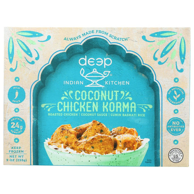 DEEP INDIAN KITCHEN: Coconut Chicken Korma, 9 oz - #tag1# - #tag2#