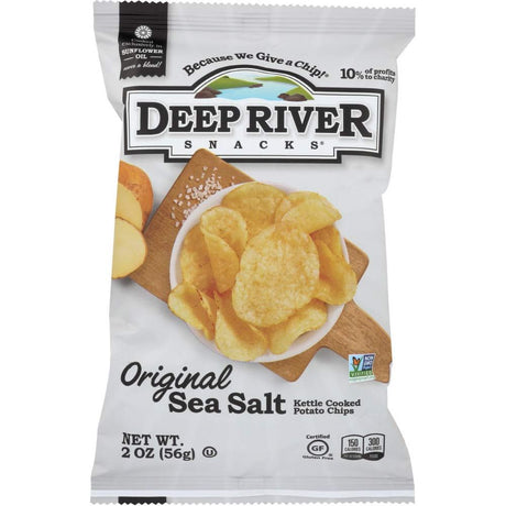 DEEP RIVER: Original Sea Salt Kettle Cooked Potato Chips, 2 oz - Sunshine Co Op. - #tag1# - #tag2# - #tag3# - #tag4#