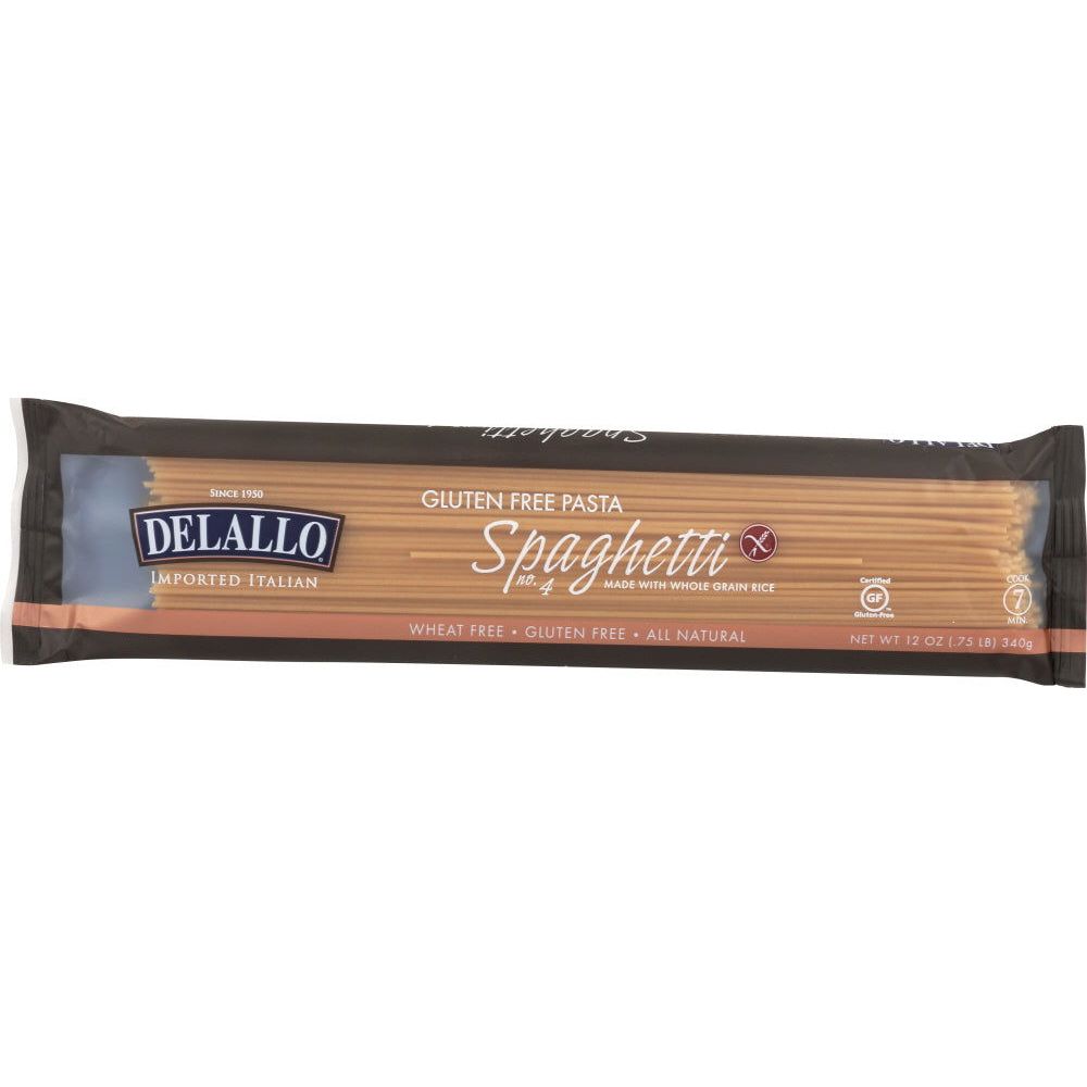 DELALLO: Gluten-Free Pasta Whole Grain Rice Spaghetti, 12 oz - Sunshine Co Op. - #tag1# - #tag2# - #tag3# - #tag4#