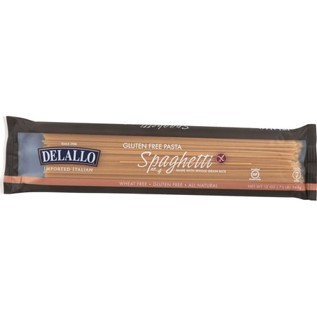 DELALLO: Gluten-Free Pasta Whole Grain Rice Spaghetti, 12 oz - Sunshine Co Op. - #tag1# - #tag2# - #tag3# - #tag4#