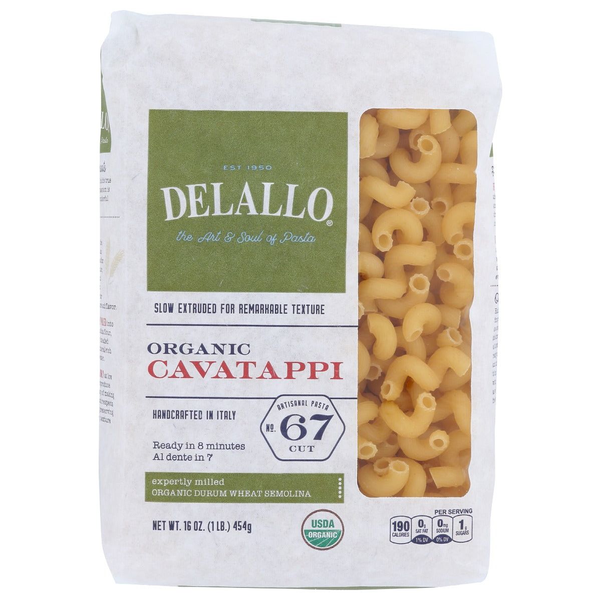 DELALLO: Organic Cavatappi Pasta, 1 lb - #tag1# - #tag2#