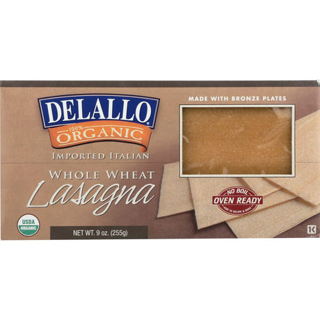 DELALLO: Organic Whole Wheat Lasagna Oven Ready, 9 oz - #tag1# - #tag2#
