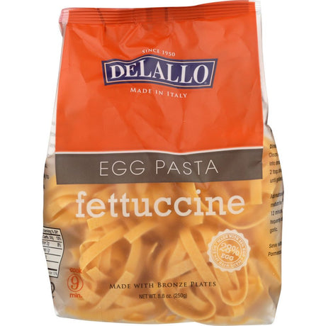 DELALLO: Pasta Egg Fettuccine, 8.8 oz - #tag1# - #tag2#