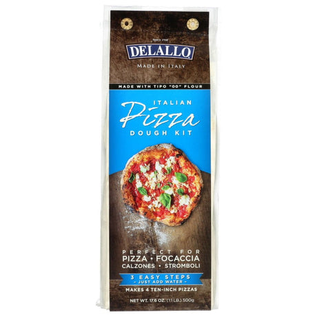 DELALLO: Pizza Dough Kit, 17.6 oz - Sunshine Co Op. - #tag1# - #tag2# - #tag3# - #tag4#