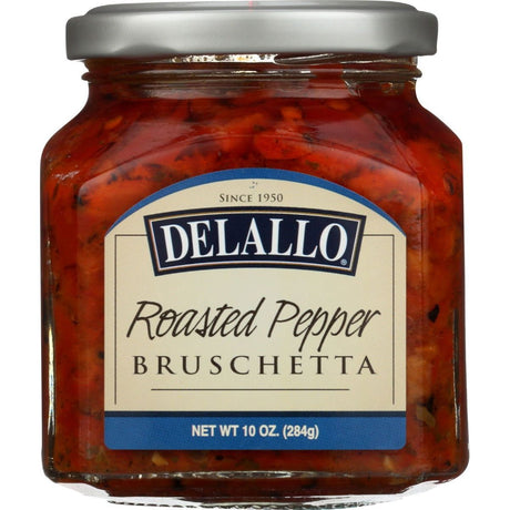 DELALLO: Roasted Pepper Bruschetta, 10 oz - Sunshine Co Op. - #tag1# - #tag2# - #tag3# - #tag4#
