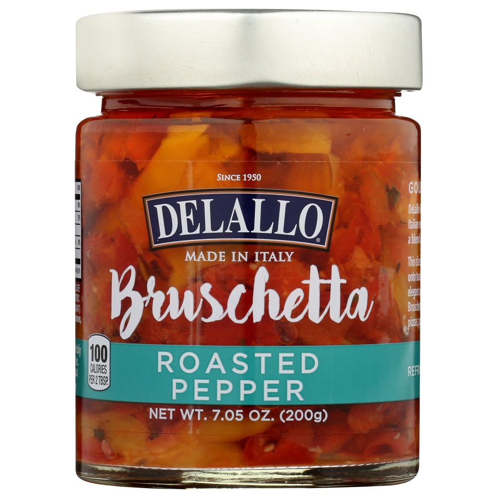 DELALLO: Roasted Red Pepper Bruschetta, 7.05 oz - #tag1# - #tag2#