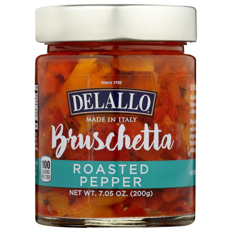 DELALLO: Roasted Red Pepper Bruschetta, 7.05 oz - #tag1# - #tag2#