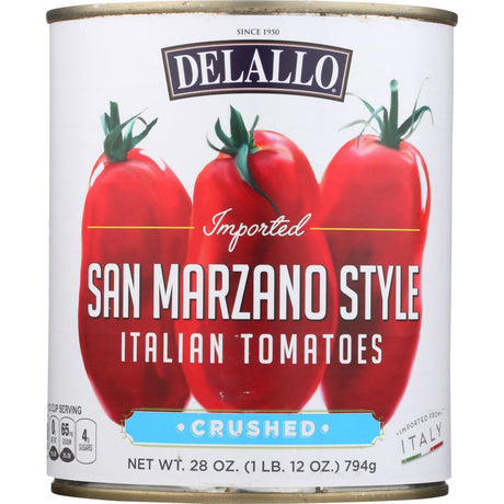 DELALLO: San Marzano Style Crushed Tomatoes, 28 oz - #tag1# - #tag2#