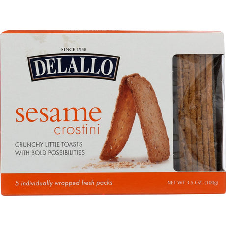 DELALLO: Sesame Crostini Toast, 3.5 oz - #tag1# - #tag2#