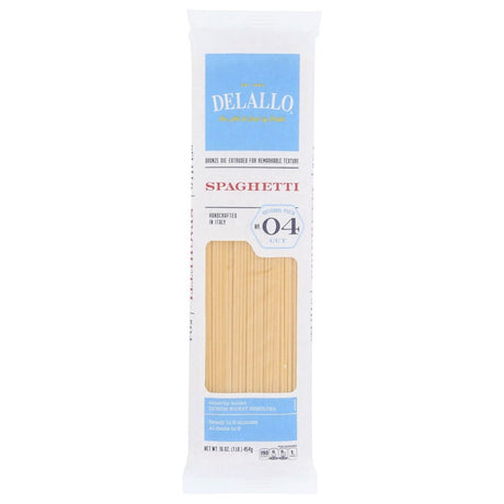 DELALLO: Spaghetti Pasta Bag, 16 oz - Sunshine Co Op. - #tag1# - #tag2# - #tag3# - #tag4#