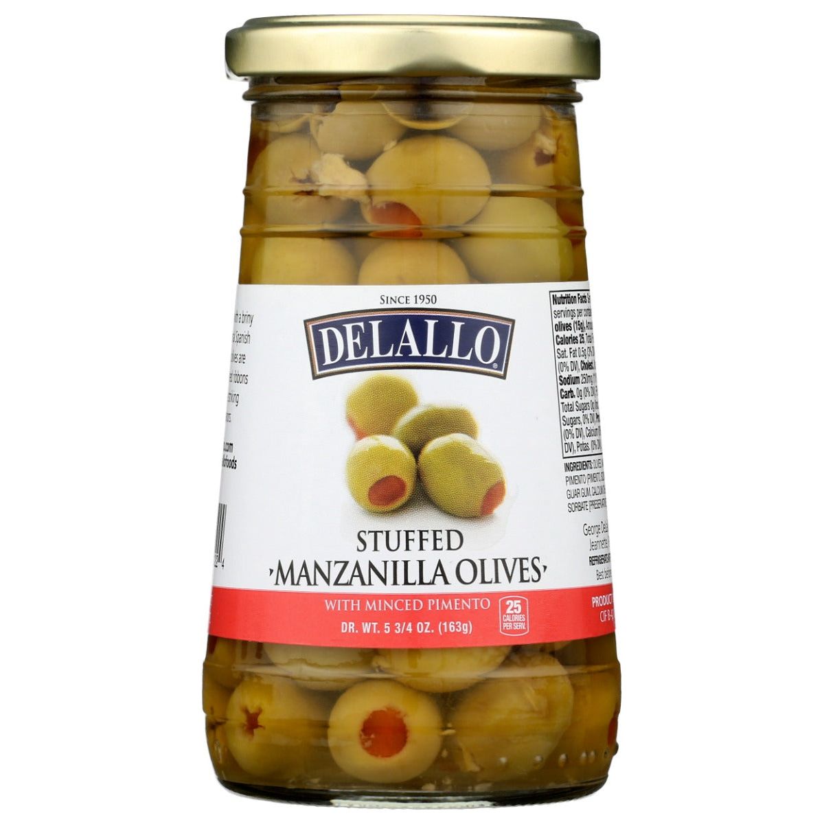 DELALLO: Stuffed Manzanilla Olives, 5.75 oz - #tag1# - #tag2#