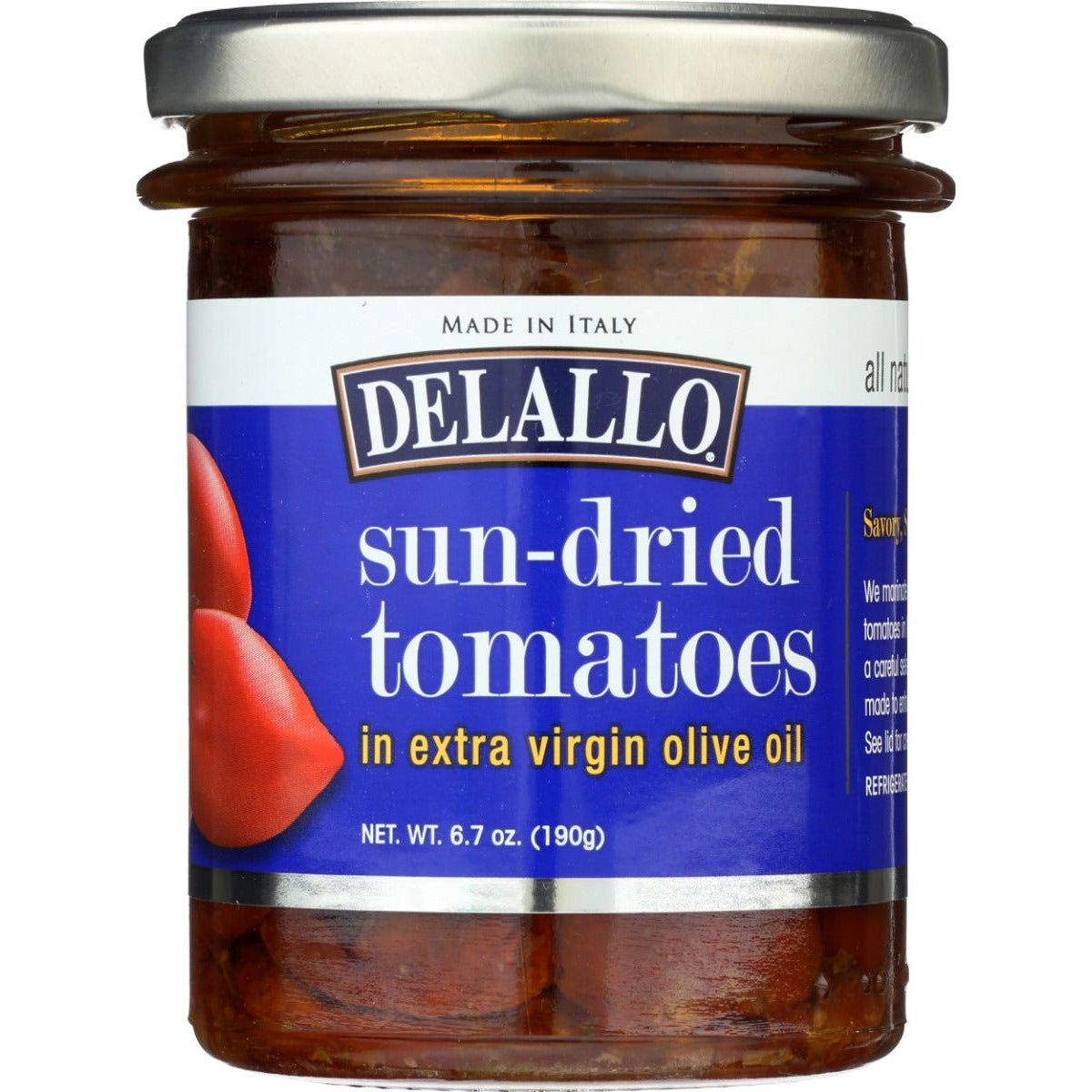 DELALLO: Sun Dried Tomatoes, 6.7 oz - Sunshine Co Op. - #tag1# - #tag2# - #tag3# - #tag4#