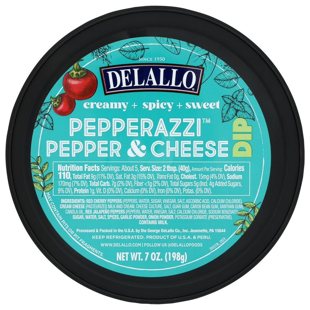 DELALLO: Sweet And Spicy Pepper Cheese Dip, 7 oz - #tag1# - #tag2#