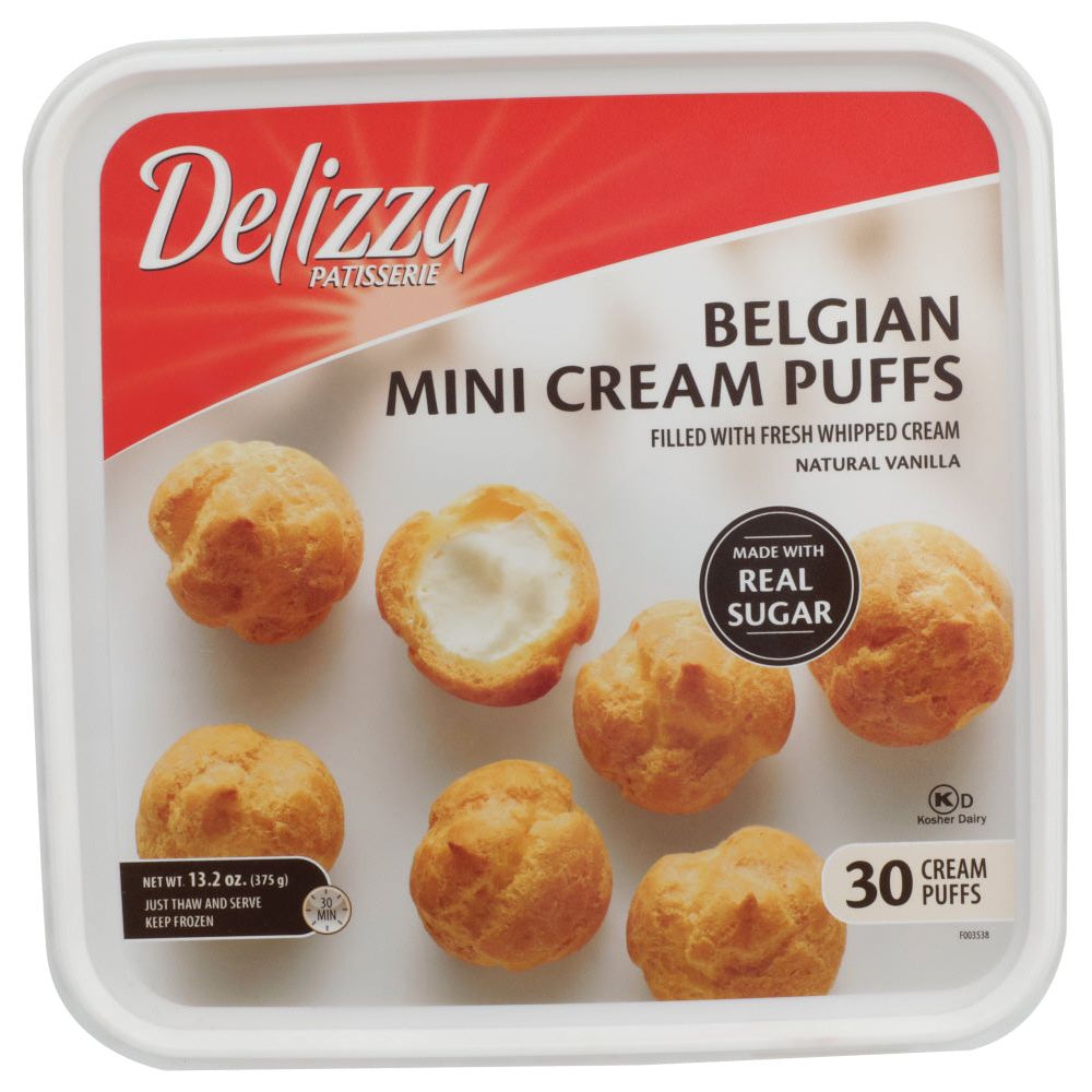 DELIZZA: Belgian Mini Cream Puffs, 13.20 oz - #tag1# - #tag2#
