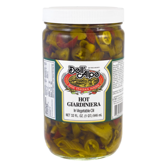 DELL ALPE: Hot Giardiniera In Vegetable Oil, 32 oz - #tag1# - #tag2#