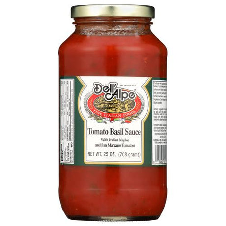 DELL ALPE: Sauce Tomato Basil, 25 OZ - #tag1# - #tag2#
