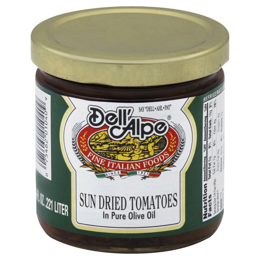 DELL ALPE: Sun Dried Tomato In Pure Olive Oil, 7.2 oz - #tag1# - #tag2#