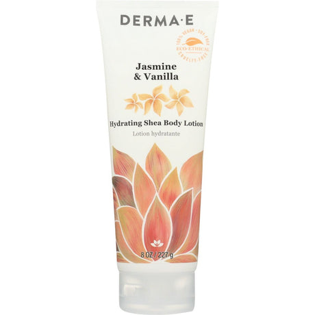DERMA E: Jasmine and Vanilla Ultra Moisturizing Shea Body Lotion, 8 oz - #tag1# - #tag2#