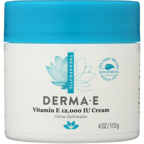 DERMA E: Vitamin E 12000 IU Cream, 4 oz - #tag1# - #tag2#