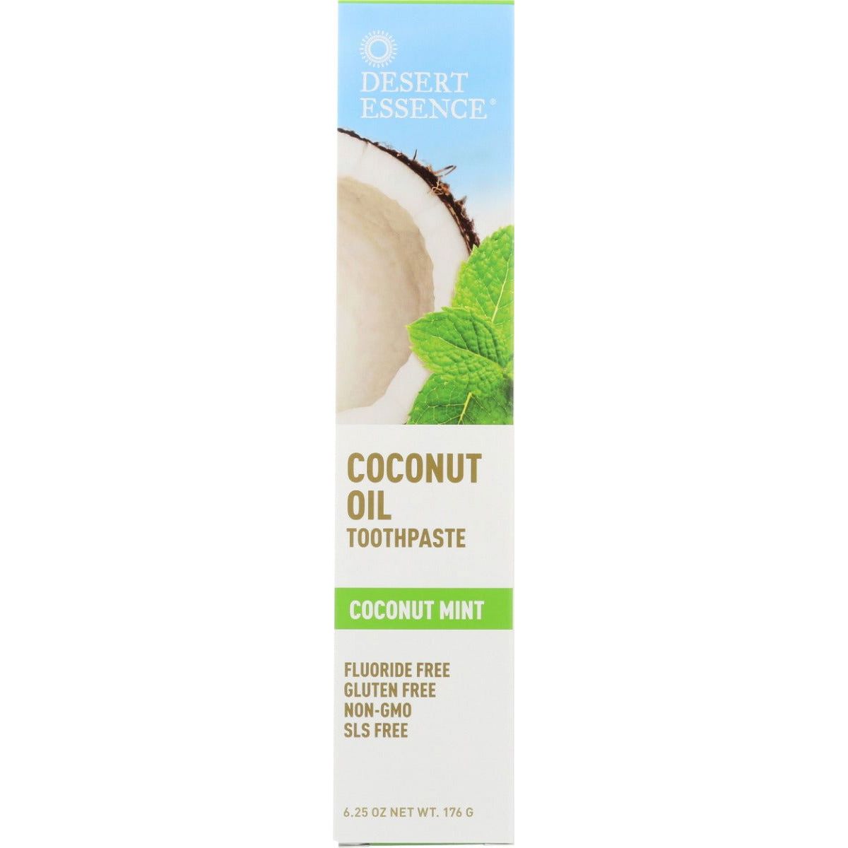 DESERT ESSENCE: Coconut Oil Toothpaste, 6.25 oz - Sunshine Co Op. - #tag1# - #tag2# - #tag3# - #tag4#