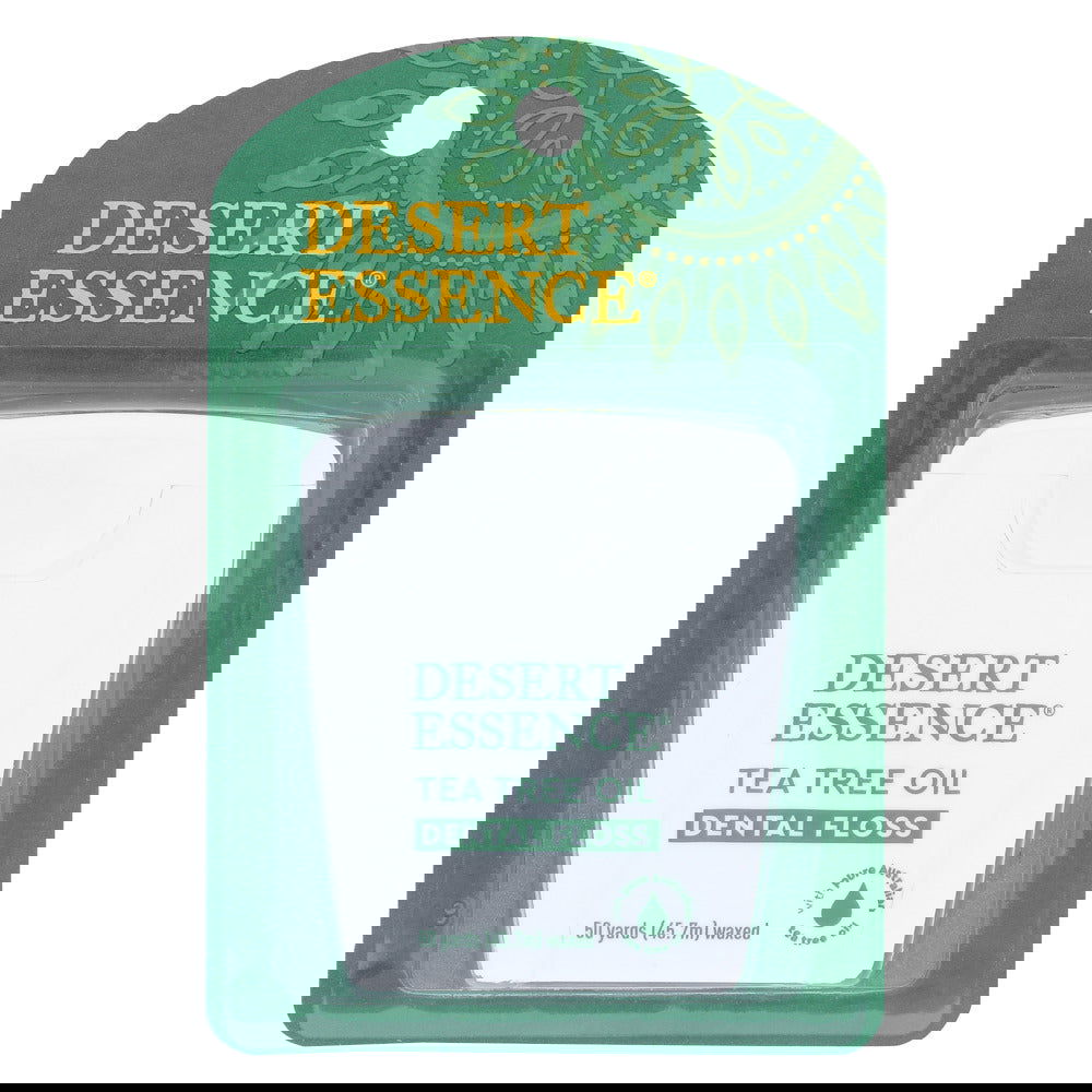 DESERT ESSENCE: Dental Floss Tea Tree Oil, 50 Yards - #tag1# - #tag2#