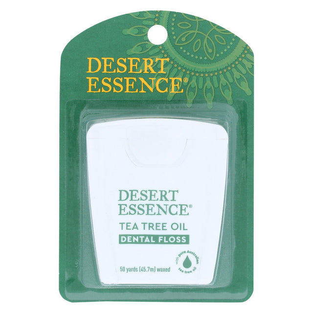 DESERT ESSENCE: Dental Floss Tea Tree Oil, 50 Yards - #tag1# - #tag2#