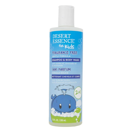 DESERT ESSENCE: Kids Fragrance Free 2in1 Shampoo and Body Wash, 12 fo - #tag1# - #tag2#