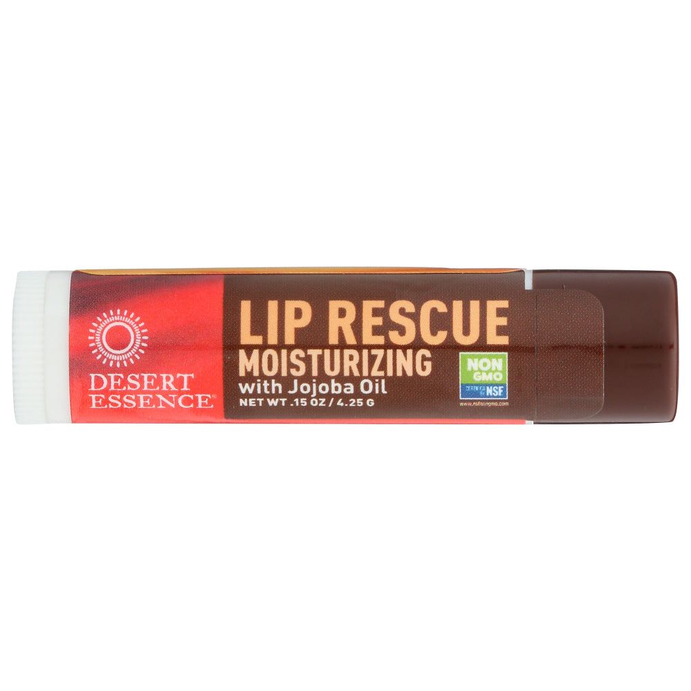 DESERT ESSENCE: Lip Rescue Moisturizing Jojoba Oil Lip Balm, 0.15 oz - #tag1# - #tag2#