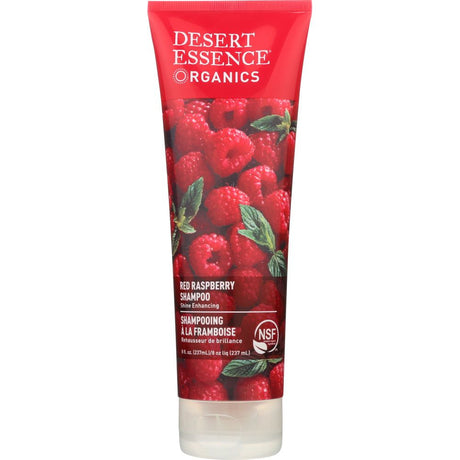 DESERT ESSENCE: Organic Shampoo Shine for All Hair Types Red Raspberry, 8 oz - #tag1# - #tag2#